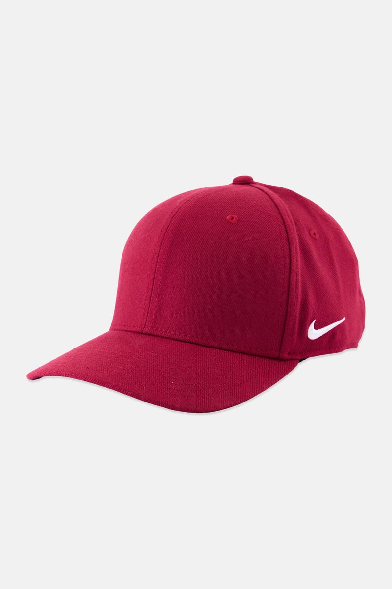 Nike Men Embroidered Logo Classic99 Fitted Cap, Maroon - Image 1
